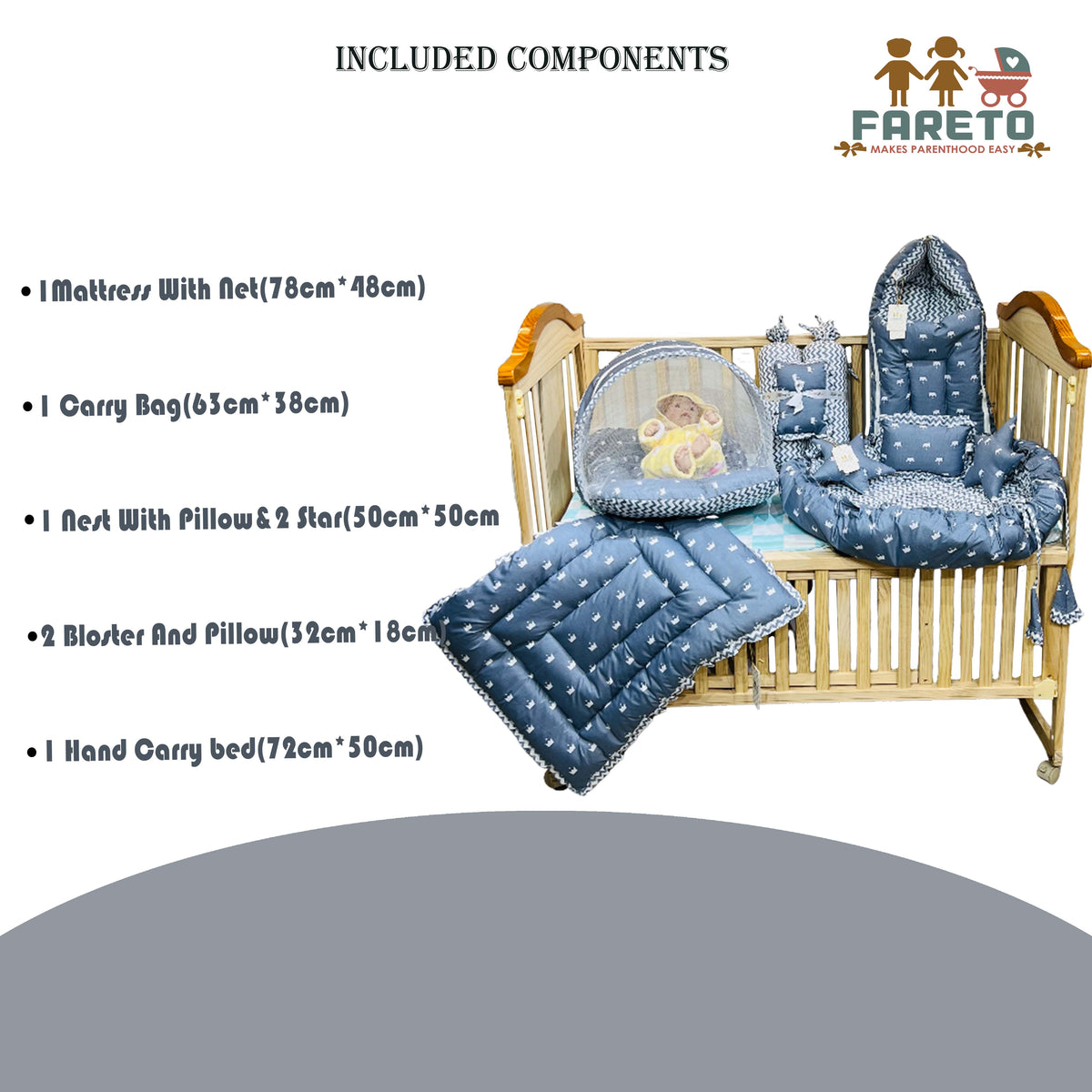 New born baby orders bed set price