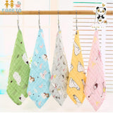 Fareto Premium Muslin 6 Layer Cotton Face Napkins for Newborn Baby Extra Soft Hankies Reusable Napkins(Pack of 5)