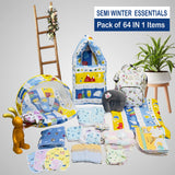 FARETO NEW BORN BABY WINTER ESSENTIALS 64 IN 1 NEW COMBO (0-6 MONTHS)(F484)