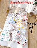 Fareto New Born Baby Muslin Bath Towel Organic Cotton 6 Layer, Eco-Conscious & Safe Printed Muslin Cloth Towels(Pack of 1) (50x100cm)