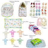 Fareto Premium Quality Baby Winter Essentials Pack of 72 New Combo (0-6 Months)
