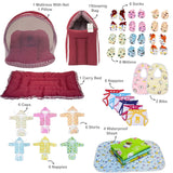 Fareto Premium Quality Baby Winter Essentials Pack of 72 New Combo (0-6 Months)