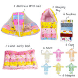 FARETO NEW BORN BABY PREMIUM QUALITY MONSOON AND SEMI WINTER SEASON  HOSPITAL ESSENTIALS 73 IN 1 (0-6 MONTHS) _ NURSERY BAG