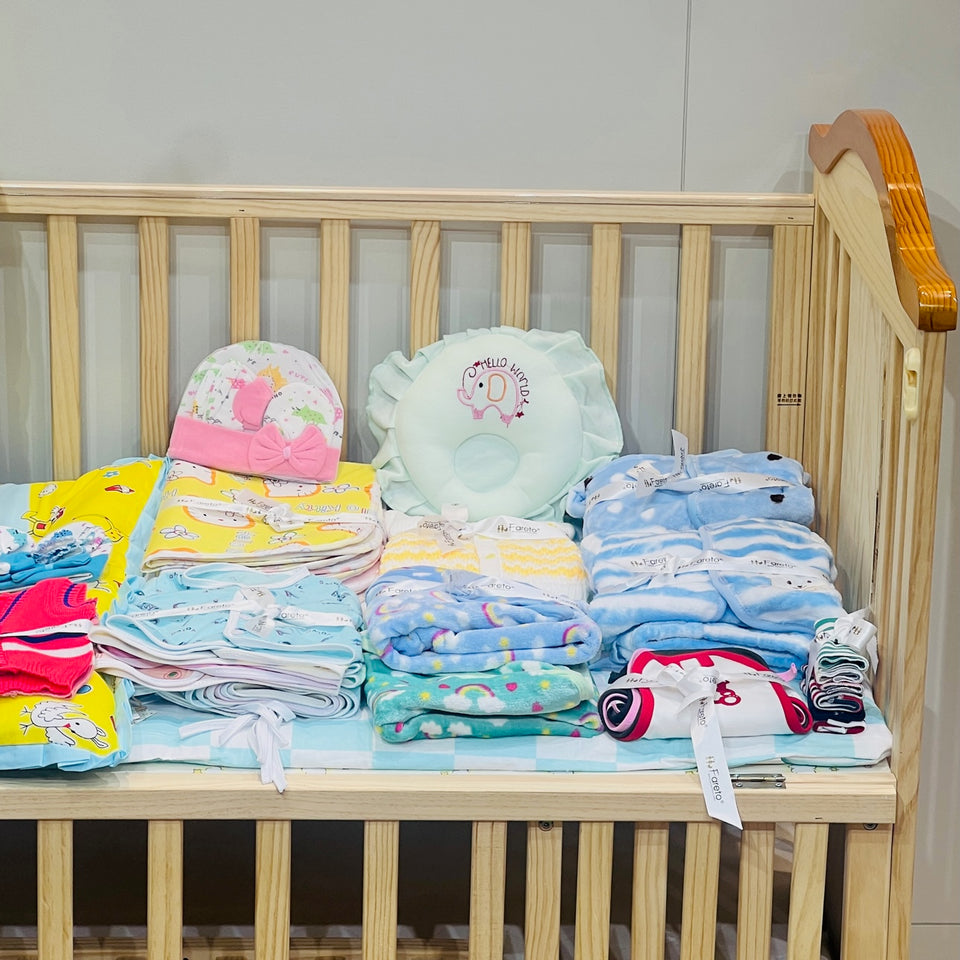 Fareto Premium Quality Winter  Hospital Essentials Pack of 69 (0-6 Months)