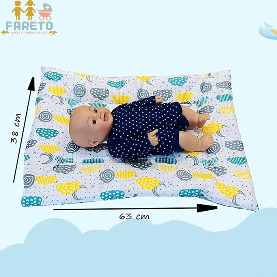 FARETO NEW BORN BABY HAND CARRY BED | GADI | (PACK OF 5) (0-8 MONTHS)(68*48CM)