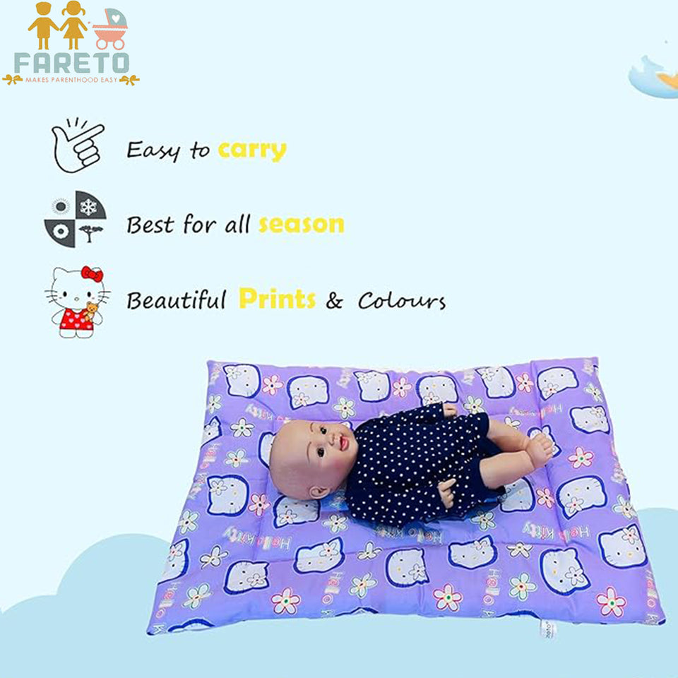 FARETO NEW BORN BABY HAND CARRY BED | GADI | (PACK OF 5) (0-8 MONTHS)(68*48CM)