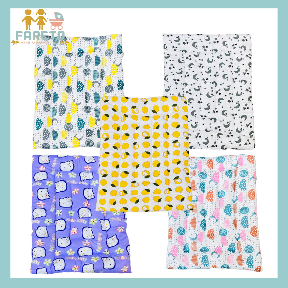 FARETO NEW BORN BABY HAND CARRY BED | GADI | (PACK OF 5) (0-8 MONTHS)(68*48CM)
