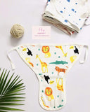 Fareto New Born Baby 12 Single Layer | Super Soft | Cotton Nappies | Washable | Reusable (0-6 Months)(Mix Colors & Prints)