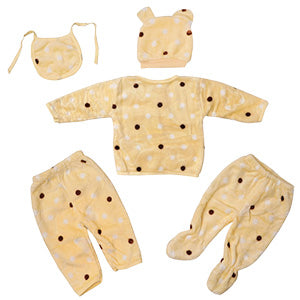 Fareto New Born Baby Winter Season Clothing Set Pack Of 15(0-3 Months)(Colors May Vary)