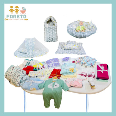 Fareto New Born Baby Hospital Winter Essentials Pack Of 100 (0-6 months)