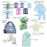 Fareto Baby Winter Essential Combo For New Born | Gift Pack | Baby Products | Maternity Essentials | Bedding Set (100 Items)(0-6 Months)