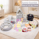 FARETO NEW BORN BABY PREMIUM QUALITY 101 SUMMER & MODERATE COMBO BABY ESSENTIALS ALL IN 1(0-6 MONTHS)(F354)