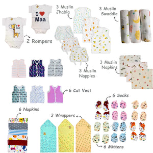 Fareto New Born Baby 101 In 1 All Summer Essentials(0-3 months)