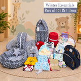 Fareto Premium New Born Baby Hospital Winter Essentials Pack Of 101 (0-6 months)(F190)