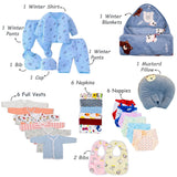 FARETO NEW BORN BABY MONSOON SEASON HOSPITAL ESSENTIALS (68 IN 1)(0-6 Months)(F376)