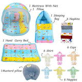 Fareto New Born 104 in 1 High Quality Premium Baby Monsoon Season Hospital Essentials Set | Soft, Warm & Comfortable Gift Kit for Newborn Babies (0-6 Months)