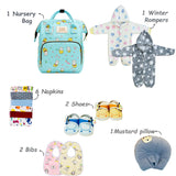 FARETO NEW BORN BABY PREMIUM QUALITY PURELY WINTER ESSENTIALS 119 IN 1 ( 0-6MONTHS)(F433)
