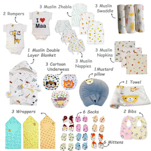 Fareto Baby Premium Quality Summer Essentials 120 in 1 (0-6 Months)(F527)