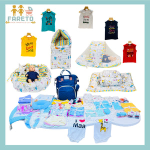 Fareto Baby Premium Quality Summer Essentials 120 in 1 (0-6 Months)