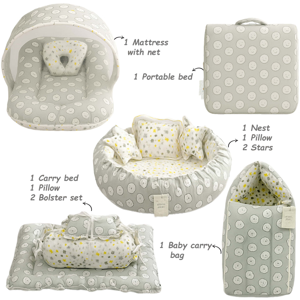 Fareto Baby Premium Quality Summer Essentials 121 in 1 (0-6 Months)