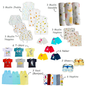 Fareto Baby Premium Quality Summer Essentials 121 in 1 (0-6 Months)