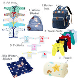 Fareto Baby Semi Winter Essential Combo For New Born | Gift Pack | Baby Products | Maternity Essentials | Bedding Set (122 Items)(0-6 Months)(F602)