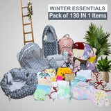 FARETO NEW BORN BABY PREMIUM QUALITY PURELY WINTER ESSENTIALS 130 IN 1 ( 0-6MONTHS)(F404)