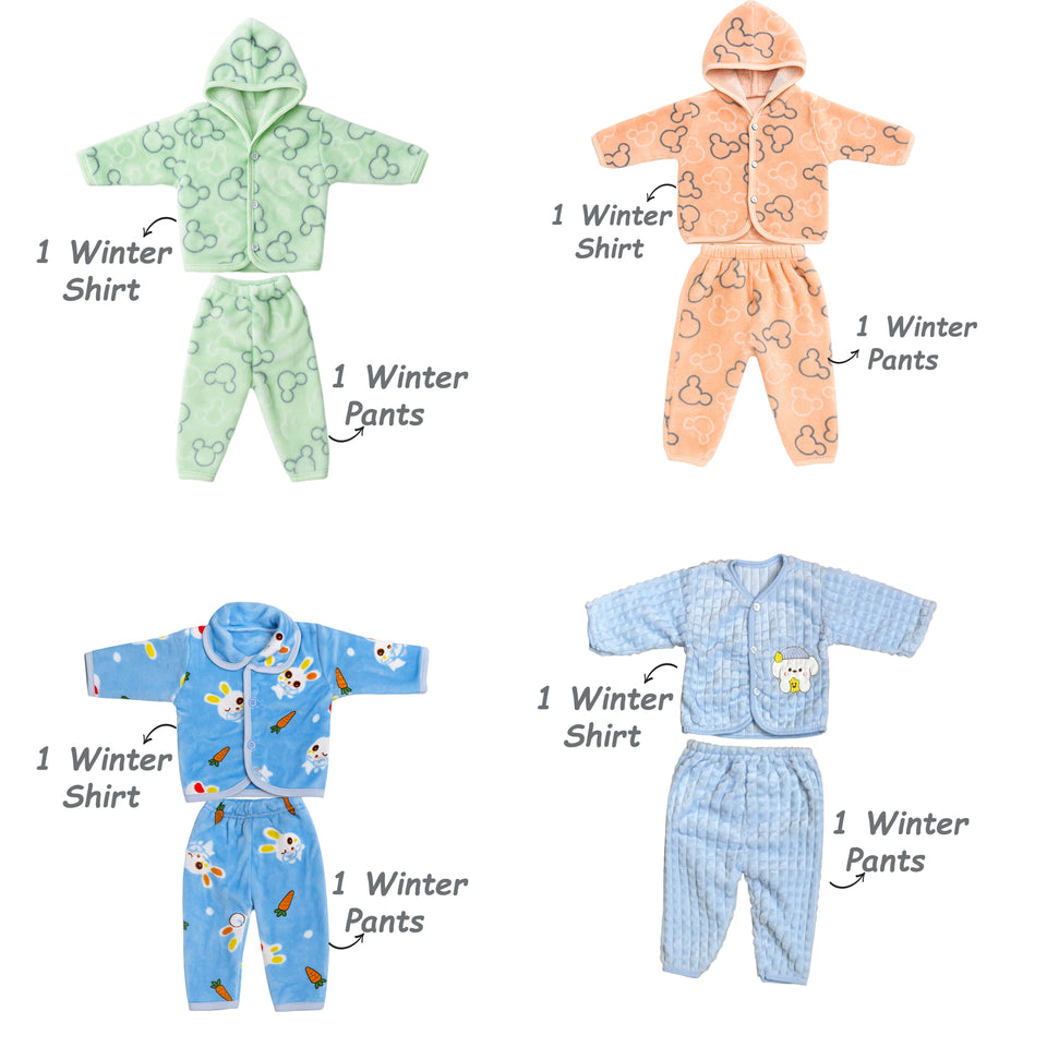 Fareto Baby Semi Winter Essential Combo For New Born | Gift Pack | Baby Products | Maternity Essentials | Bedding Set (131 Items)(0-6 Months)(F590)