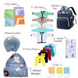 Fareto Baby Winter Essential Combo For New Born | Gift Pack | Baby Products | Maternity Essentials | Bedding Set (131 Items)(0-6 Months)(F684)