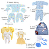 Fareto New Born 82 in 1 High Quality Premium Baby Monsoon Season Hospital Essentials Set | Soft, Warm & Comfortable Gift Kit for Newborn Babies (0-6 Months)(F782)