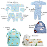 Fareto New Born 104 in 1 High Quality Premium Baby Monsoon Season Hospital Essentials Set | Soft, Warm & Comfortable Gift Kit for Newborn Babies (0-6 Months)(F765)