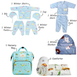 Fareto New Born 104 in 1 High Quality Premium Baby Monsoon Season Hospital Essentials Set | Soft, Warm & Comfortable Gift Kit for Newborn Babies (0-6 Months)(F764)