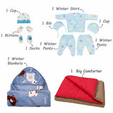 Fareto New Born Baby Premium Monsoon Season Hospital Essentials Kit 67 in 1 for Boys & Girls (0-6 Months) | Complete Newborn Care & Maternity Bag Set (0-6 MONTHS)(F759)