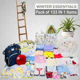 FARETO NEW BORN BABY PREMIUM QUALITY PURELY WINTER ESSENTIALS 133 IN 1 ( 0-6MONTHS)