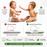 Fareto New Born Baby U-Shaped Super Soft Mustard Pillow(0-3 Months)(L-25CM, B-25CM)(F205)