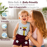Fareto Baby Boy's and Girl's Sleeveless T-Shirt and Short 100% Cotton Clothing Set (F140)