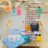 FARETO PREMIUM QUALITY BABY SUMMER ESSENTIALS 80 IN 1 NEW COMBO (0-6MONTHS)