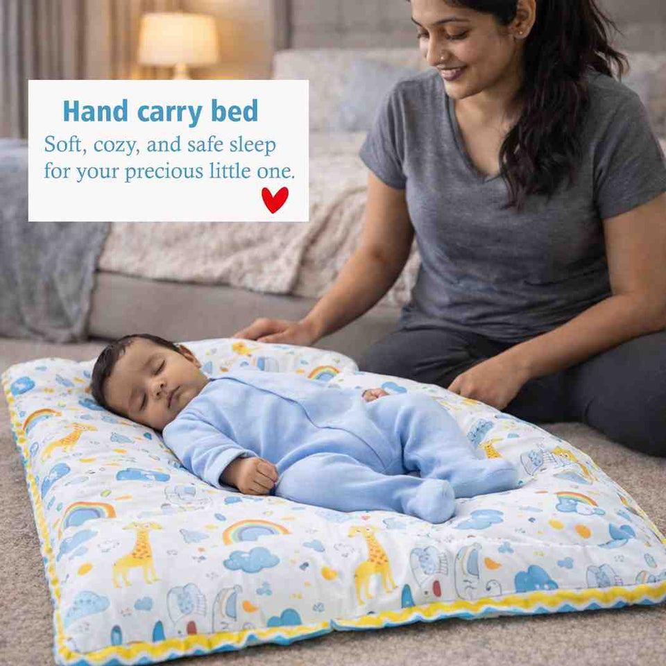 Fareto Premium Quality Winter  Hospital Essentials Pack of 69 (0-6 Months)(Good_Night_Blue)(F417)
