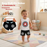 Fareto  Baby Boy's and Girl's Cut Sleeve T-Shirt and Short Combo 100% Cotton Clothing Set(F144)