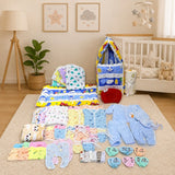 FARETO NEW BORN BABY MONSOON SEASON HOSPITAL ESSENTIALS PACK OF 60 ITEMS (0-6 MONTHS)(F200)