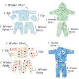 Fareto Baby Semi Winter Essential Combo For New Born | Gift Pack | Baby Products | Maternity Essentials | Bedding Set (122 Items)(0-6 Months)(F602)