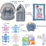Fareto Premium Quality Baby Summer Essentials 30 in 1 New Combo (0-6Months)(Crown)(F513)
