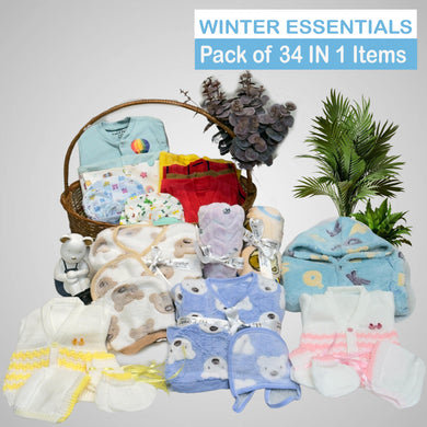 Fareto Baby Winter Wear Clothing Set (Pack Of 34)(0-6 Months)(F17)