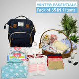 Fareto New Born Baby Winter Wear Clothing Set Combo 35 in 1(F210)