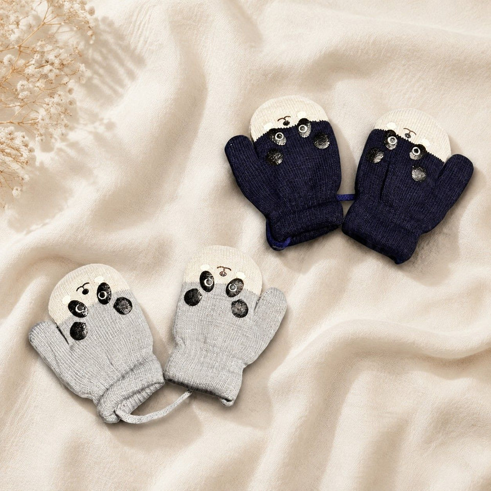 Fareto New Born Baby Winter wollen  Gloves (Pack of 2)( 0-1 Year )(F478)