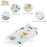 Fareto Baby & Kids Reversible Super Soft Blanket Comforter (Size:136CM*118CM)(0-8 Years)(Comforter_White_Monkey)