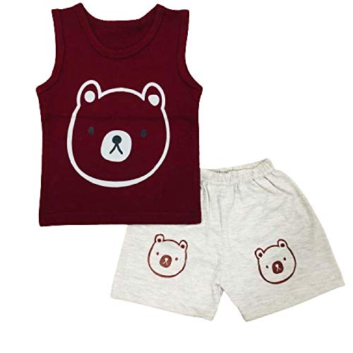 Fareto Baby Boys & Girls Summer Wear T -Shirt & Shorts Set | Dress Clothing Set