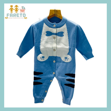 Fareto New Born Baby Sweater Material Winter Wollen Rompers (Pack of 1)Colours- As per the availability