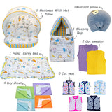 Fareto New Born 44 in 1 High Quality Premium Baby Winter Wear Set – Soft, Warm & Perfect Gift for Newborns(0-6 Months)(F648)