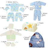 Fareto New Born 44 in 1 High Quality Premium Baby Winter Wear Set – Soft, Warm & Perfect Gift for Newborns(0-6 Months)(F648)